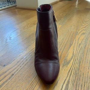 Tory Burch Maroon Booties
